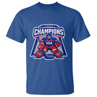 USA Ice Hockey T Shirt America Champions Patriotic Ice Hockey Team Fan