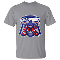 USA Ice Hockey T Shirt America Champions Patriotic Ice Hockey Team Fan