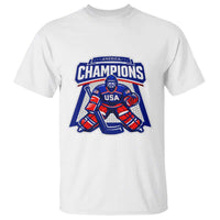 USA Ice Hockey T Shirt America Champions Patriotic Ice Hockey Team Fan