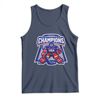 USA Ice Hockey Tank Top America Champions Patriotic Ice Hockey Team Fan