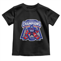 USA Ice Hockey Toddler T Shirt America Champions Patriotic Ice Hockey Team Fan