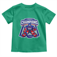 USA Ice Hockey Toddler T Shirt America Champions Patriotic Ice Hockey Team Fan