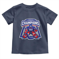 USA Ice Hockey Toddler T Shirt America Champions Patriotic Ice Hockey Team Fan