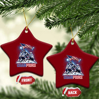 USA Ice Hockey Ceramic Ornament Hockey Champions 2026 USA Players Raising Flag On Ice
