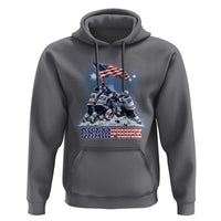 USA Ice Hockey Hoodie Hockey Champions 2026 USA Players Raising Flag On Ice