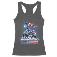 USA Ice Hockey Racerback Tank Top Hockey Champions 2026 USA Players Raising Flag On Ice