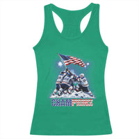 USA Ice Hockey Racerback Tank Top Hockey Champions 2026 USA Players Raising Flag On Ice