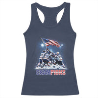 USA Ice Hockey Racerback Tank Top Hockey Champions 2026 USA Players Raising Flag On Ice