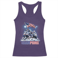 USA Ice Hockey Racerback Tank Top Hockey Champions 2026 USA Players Raising Flag On Ice