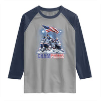 USA Ice Hockey Raglan Shirt Hockey Champions 2026 USA Players Raising Flag On Ice