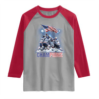 USA Ice Hockey Raglan Shirt Hockey Champions 2026 USA Players Raising Flag On Ice