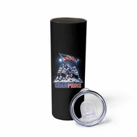 USA Ice Hockey Skinny Tumbler Hockey Champions 2026 USA Players Raising Flag On Ice