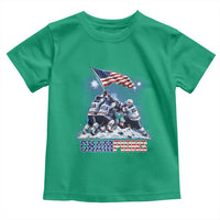 USA Ice Hockey Toddler T Shirt Hockey Champions 2026 USA Players Raising Flag On Ice