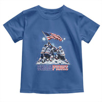 USA Ice Hockey Toddler T Shirt Hockey Champions 2026 USA Players Raising Flag On Ice