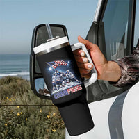 USA Ice Hockey Tumbler With Handle Hockey Champions 2026 USA Players Raising Flag On Ice
