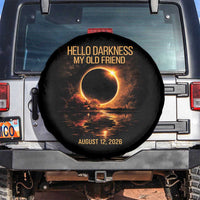 Solar Eclipse 2026 Spare Tire Cover Hello Darkness 12 August 2026 Totality Gift