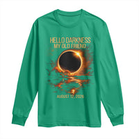 Solar Eclipse 2026 Long Sleeve Shirt Hello Darkness 12 August 2026 Totality Gift
