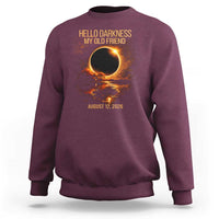 Solar Eclipse 2026 Sweatshirt Hello Darkness 12 August 2026 Totality Gift