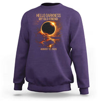 Solar Eclipse 2026 Sweatshirt Hello Darkness 12 August 2026 Totality Gift