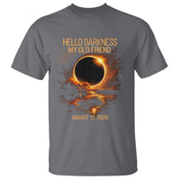 Solar Eclipse 2026 T Shirt Hello Darkness 12 August 2026 Totality Gift