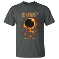 Solar Eclipse 2026 T Shirt Hello Darkness 12 August 2026 Totality Gift