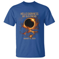 Solar Eclipse 2026 T Shirt Hello Darkness 12 August 2026 Totality Gift