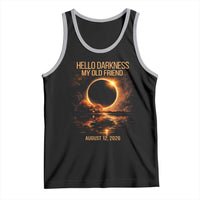 Solar Eclipse 2026 Tank Top Hello Darkness 12 August 2026 Totality Gift