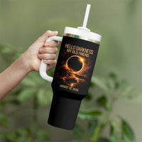 Solar Eclipse 2026 Tumbler With Handle Hello Darkness 12 August 2026 Totality Gift