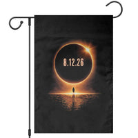 Total Solar Eclipse 2026 Garden Flag August 12th Totality Gift