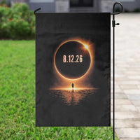 Total Solar Eclipse 2026 Garden Flag August 12th Totality Gift