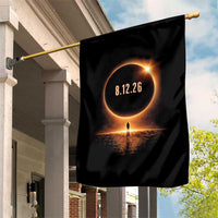 Total Solar Eclipse 2026 Garden Flag August 12th Totality Gift