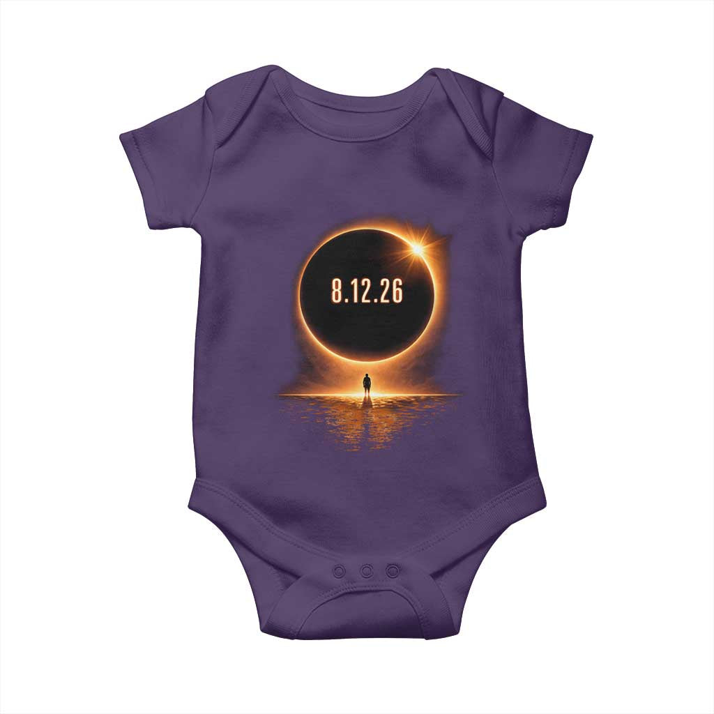 Total Solar Eclipse 2026 Baby Onesie August 12th Totality Gift