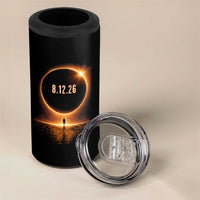 Total Solar Eclipse 2026 4 in 1 Can Cooler Tumbler August 12th Totality Gift