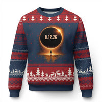 Total Solar Eclipse 2026 Ugly Christmas Sweater August 12th Totality Gift