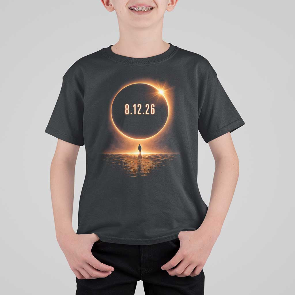 Total Solar Eclipse 2026 T Shirt For Kid August 12th Totality Gift