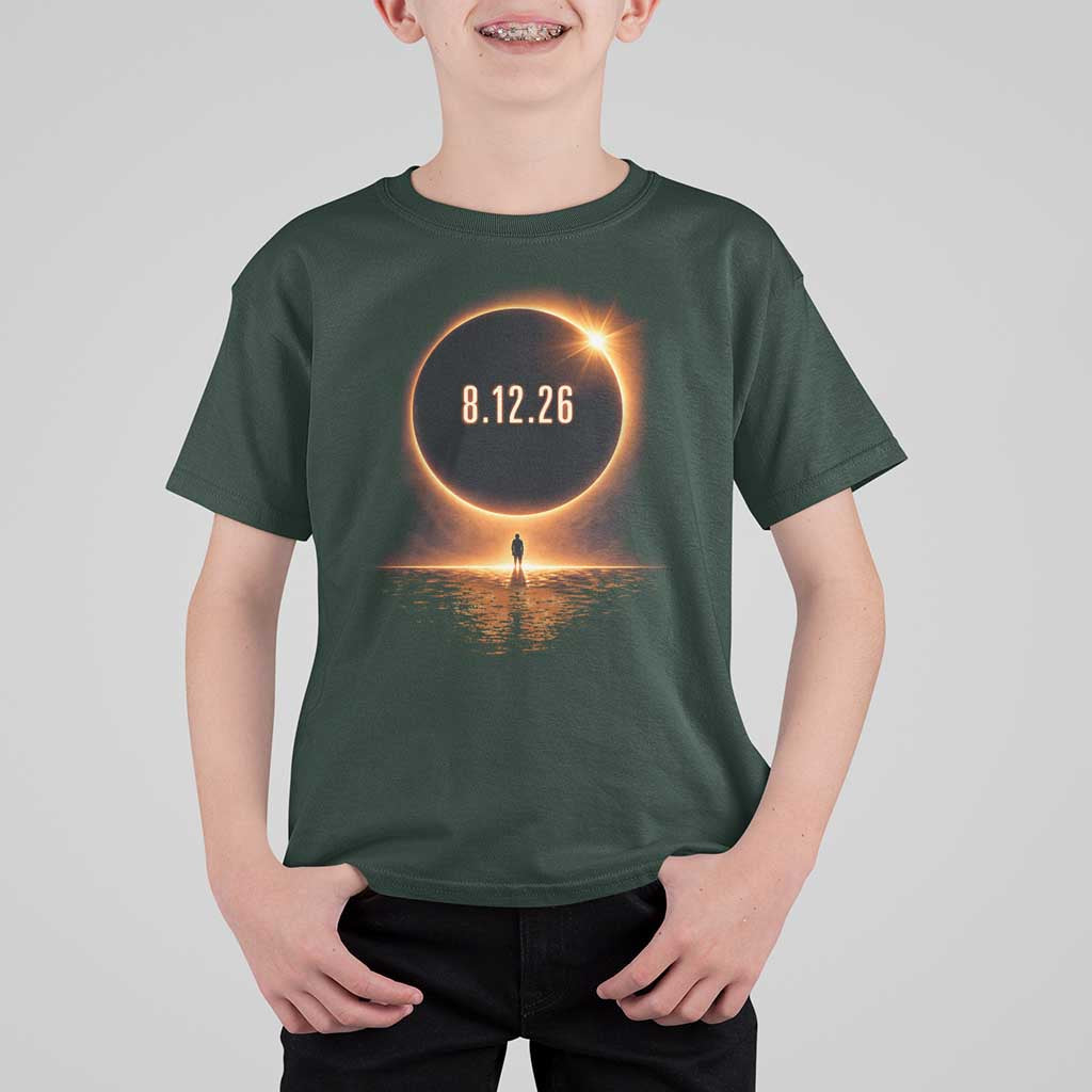 Total Solar Eclipse 2026 T Shirt For Kid August 12th Totality Gift