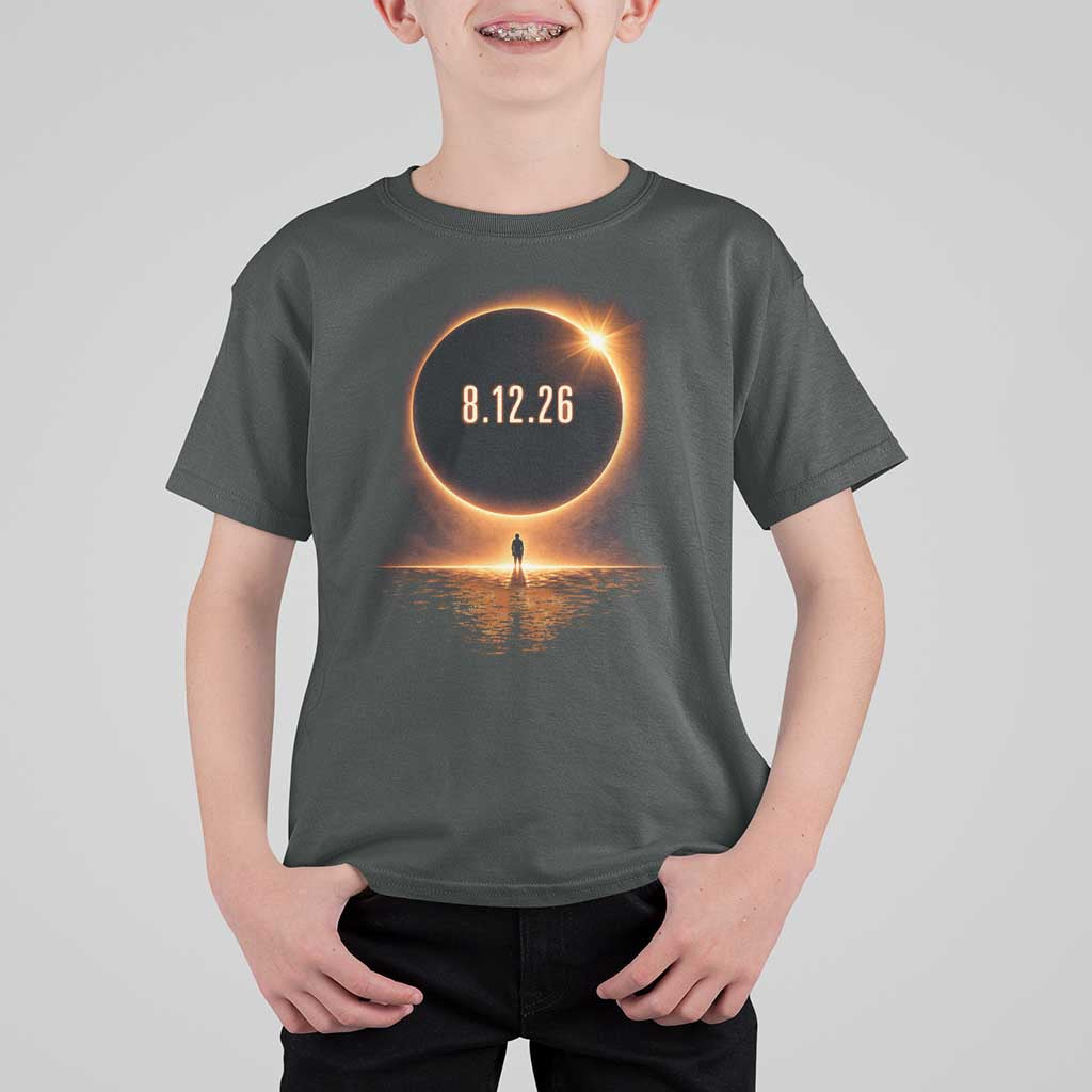 Total Solar Eclipse 2026 T Shirt For Kid August 12th Totality Gift