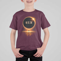 Total Solar Eclipse 2026 T Shirt For Kid August 12th Totality Gift
