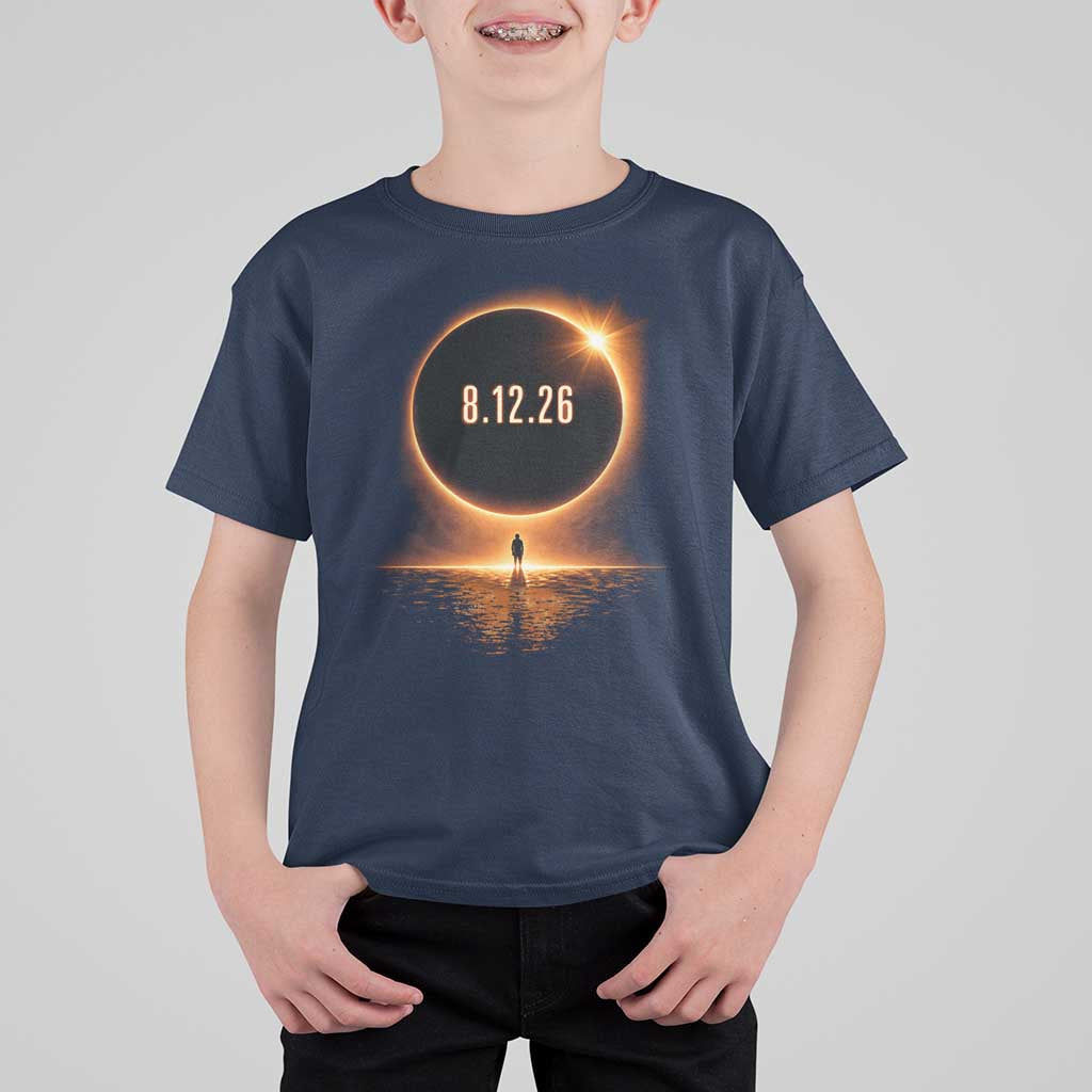 Total Solar Eclipse 2026 T Shirt For Kid August 12th Totality Gift