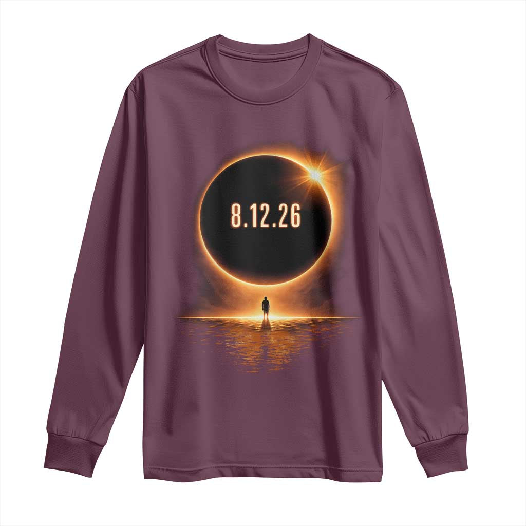 Total Solar Eclipse 2026 Long Sleeve Shirt August 12th Totality Gift