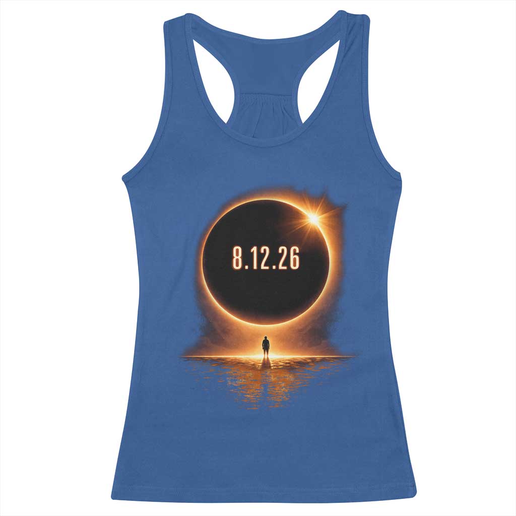 Total Solar Eclipse 2026 Racerback Tank Top August 12th Totality Gift