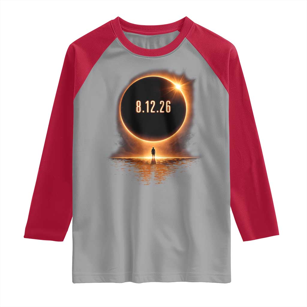 Total Solar Eclipse 2026 Raglan Shirt August 12th Totality Gift