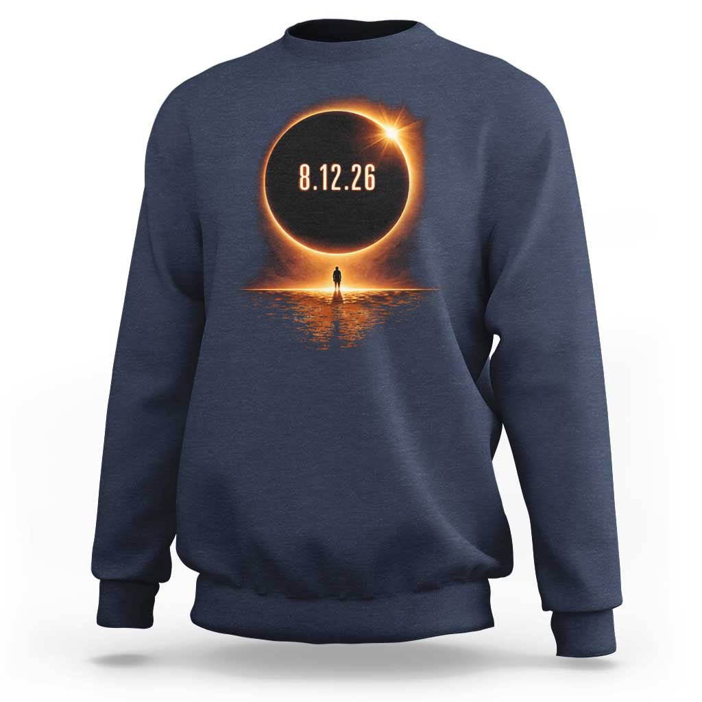 Total Solar Eclipse 2026 Sweatshirt August 12th Totality Gift