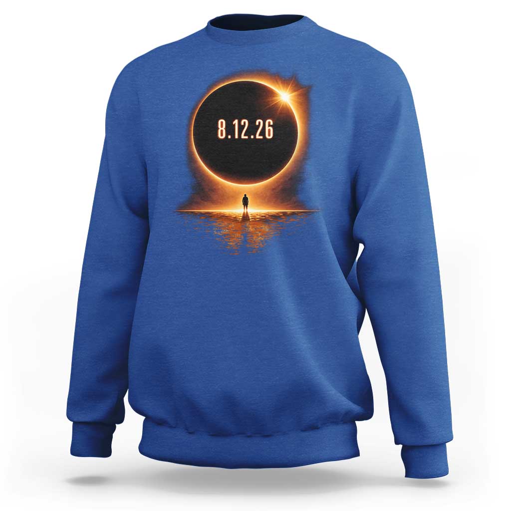 Total Solar Eclipse 2026 Sweatshirt August 12th Totality Gift