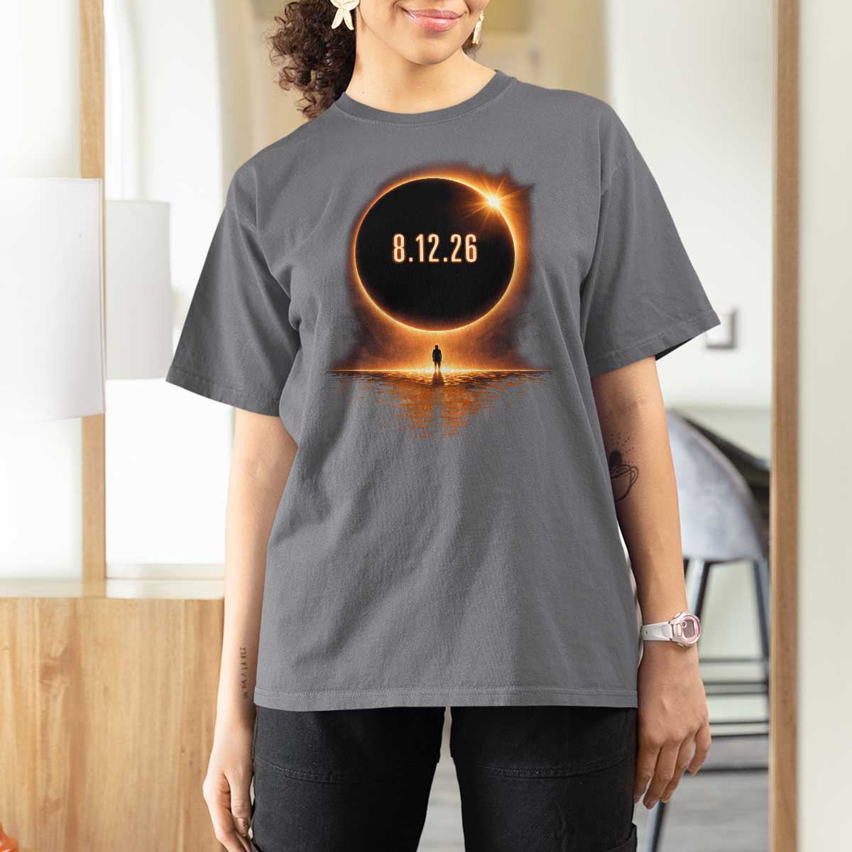 Total Solar Eclipse 2026 T Shirt For Women August 12th Totality Gift