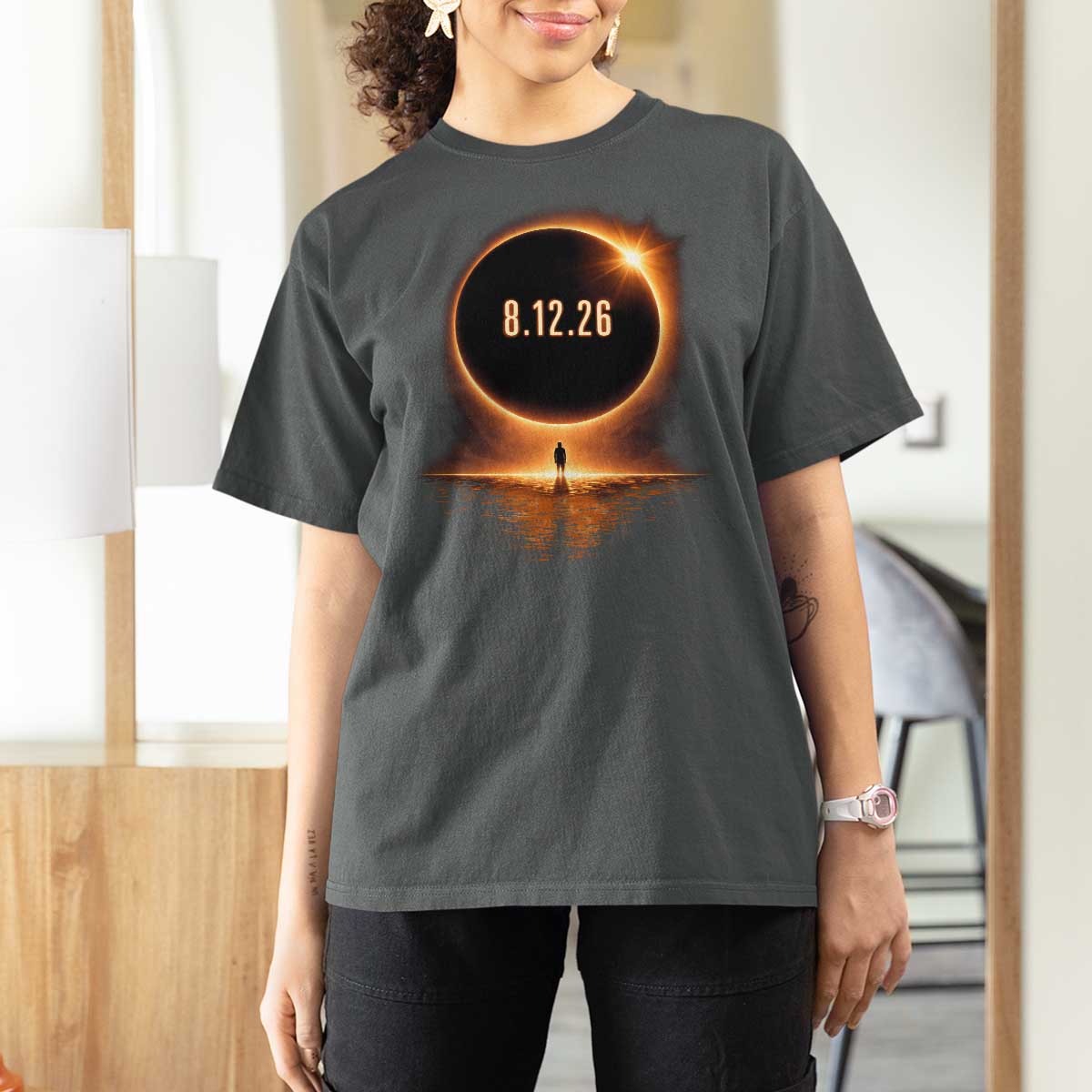 Total Solar Eclipse 2026 T Shirt For Women August 12th Totality Gift