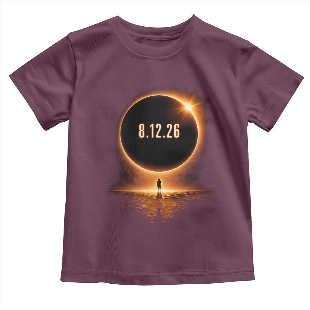 Total Solar Eclipse 2026 Toddler T Shirt August 12th Totality Gift