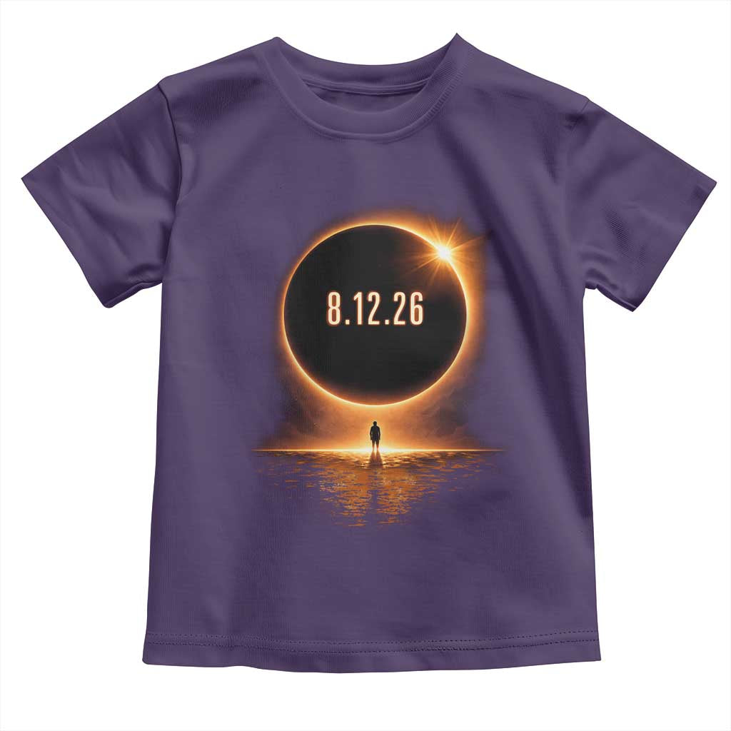 Total Solar Eclipse 2026 Toddler T Shirt August 12th Totality Gift