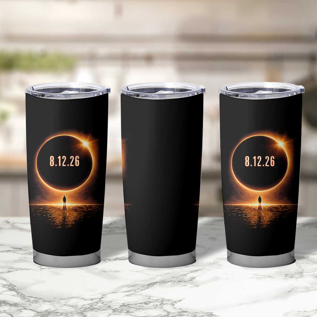 Total Solar Eclipse 2026 Tumbler Cup August 12th Totality Gift