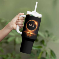 Total Solar Eclipse 2026 Tumbler With Handle August 12th Totality Gift